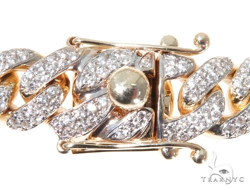 2 Row Pave Diamond Miami Cuban Link Bracelet 64181 - Image 4