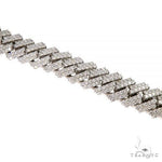 2 Row Prong Set Diamond Cuban Bracelet 66914 - Image 3