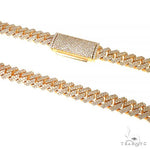 2 Row Prong Set Diamond Cuban Chain 66931 - Image 1