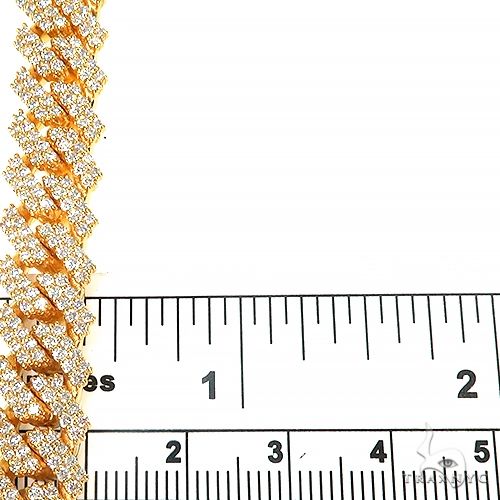 2 Row Prong Set Diamond Cuban Chain 66925 - Image 7