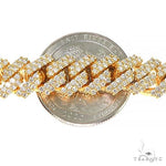 2 Row Prong Set Diamond Cuban Chain 66925 - Image 6