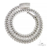 2 Row Prong Set Diamond Cuban Chain 66949 - Image 3