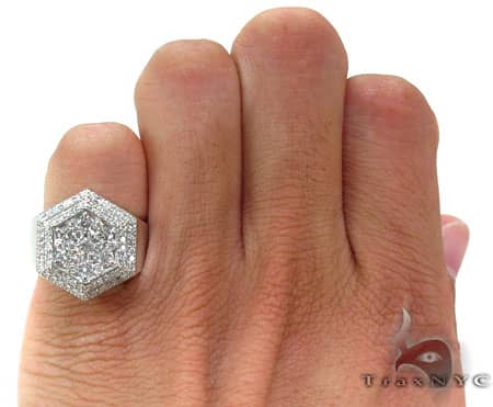 Mens Hexagon Ring 20120 - Image 7