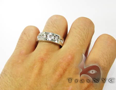 Mens 8 Channel Wedding Band 2616 - Image 6