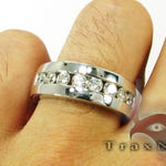 Mens 8 Channel Wedding Band 2616 - Image 5