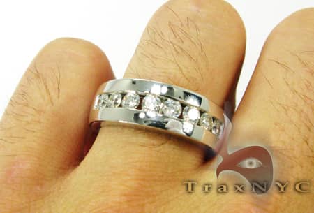 Mens 8 Channel Wedding Band 2616 - Image 5