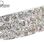 3 Row Pave Diamond Ring 20977 - Image 3