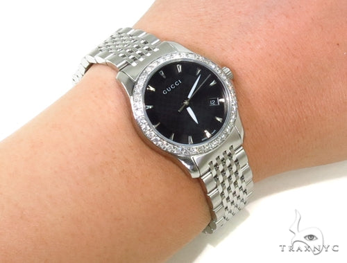 Pave Diamond Gucci Watch YA126502 39581 - Image 12