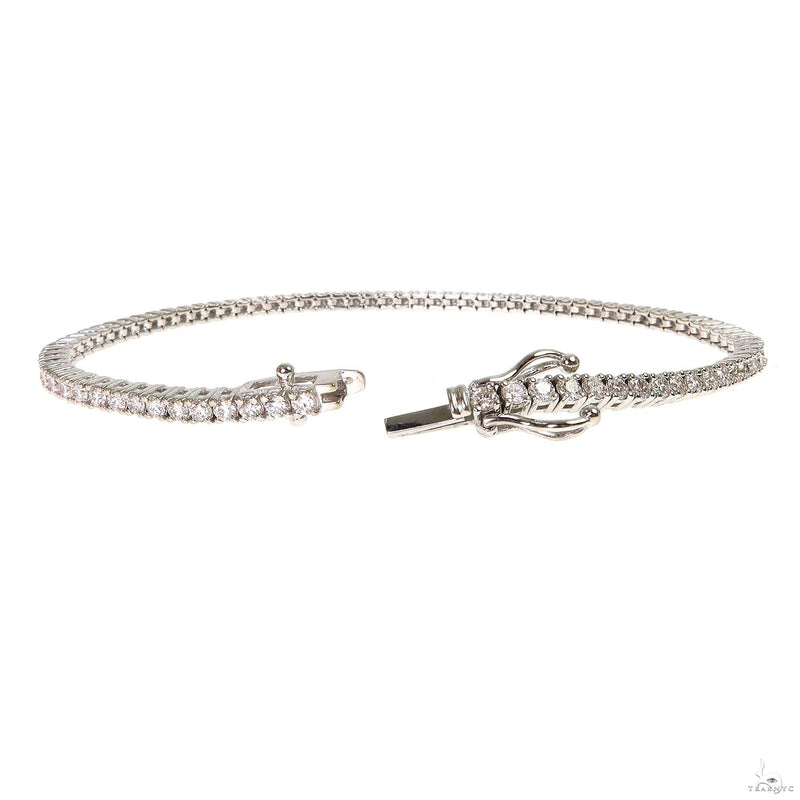 5 Pointer Diamond Tennis Bracelet (Lab) 69534 - Image 2