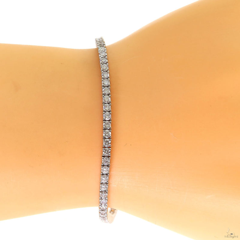5 Pointer Diamond Tennis Bracelet (Lab) 69534 - Image 5