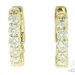 14K Yellow Gold Prong Diamond Small Hoops Earring 65767 - Image 1 [FILE:65767_image_01_e696e108.jpg]