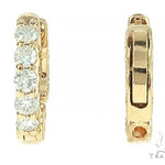 14K Yellow Gold Prong Diamond Small Hoops Earring 65767 - Image 4 [FILE:65767_image_04_49a2483b.jpg]