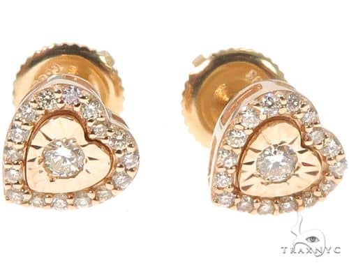 14K Gold Heart Shape Stud Earrings 65787 - Image 2 [FILE:65787_image_02_ec222799.jpg]