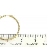 14K Yellow Gold Emerald & Diamond Hoops Earrings 65994 - Image 6 [FILE:65994_image_06_35dc1145.jpg]
