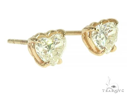14K Gold Heart Shape Diamond Earrings  66186 - Image 2 [FILE:66186_image_02_624a8ae2.jpg]