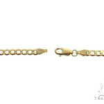 10K Yellow Gold Hollow Curb Link Bracelet 8 Inches 4.5mm   66567 - Image 3