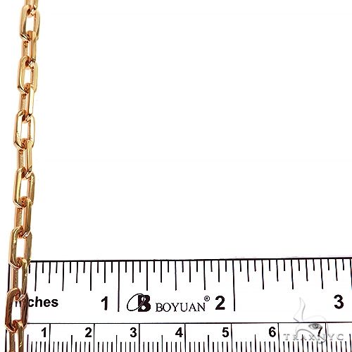 18K Gold Anchor Cable Link Bracelet 8 Inches 5mm   67401 - Image 6