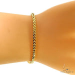 14K Yellow Gold Solid Franco Bracelet 8 Inches 2.6mm   67961 - Image 7