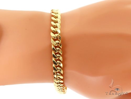 Miami Cuban Link Bracelet Hollow 8.5 Inches 9mm   68073 - Image 8