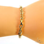 14K Gold Cable Link Bracelet 68085 - Image 4