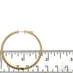 14K Gold Diamond Hoop Earrings (Lab) 68674 - Image 5