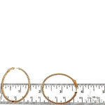14K Gold Diamond Hoop Earrings 68682 - Image 4