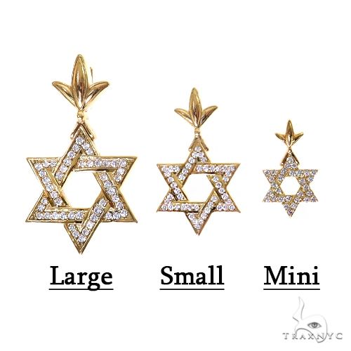 Star Of David Diamond Pendant Large 69556 - Image 8