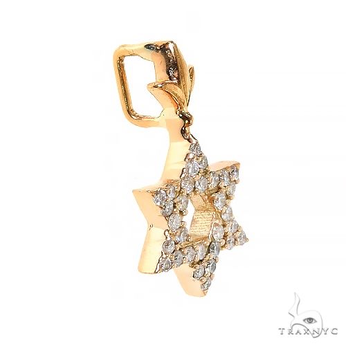 Star Of David Diamond Pendant Mini 69557 - Image 2