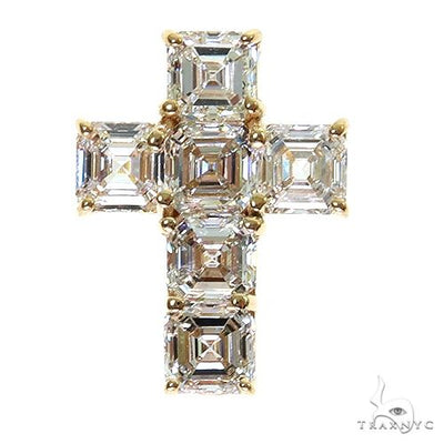 Asscher Cut Diamond Cross Pendant 69715 - Image 1