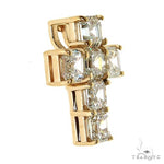 Asscher Cut Diamond Cross Pendant 69715 - Image 2