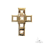Asscher Cut Diamond Cross Pendant 69715 - Image 4