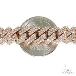2 Row Prong Set Diamond Cuban Bracelet 69871 - Image 6