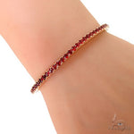 Fire Sapphire Stretch Bangle Bracelet 69888 - Image 3