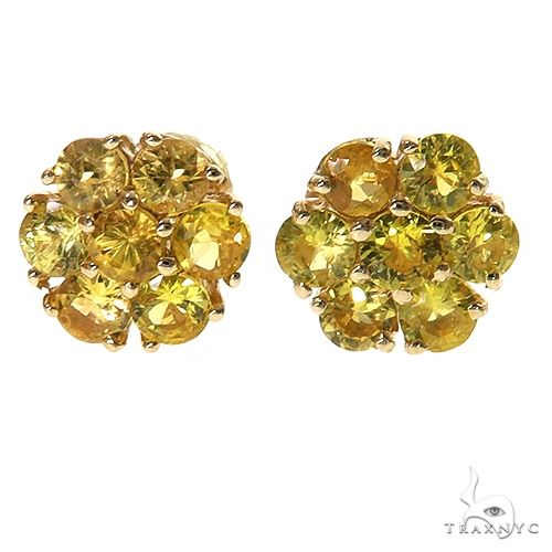 Sunshine Sparkle Flower Earrings Large 69901 - Image 1