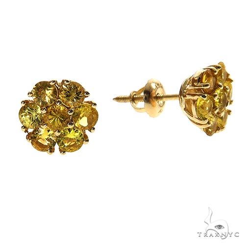 Sunshine Sparkle Flower Earrings Small 69902 - Image 2