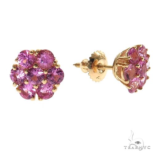 Cherry Blossom Flower Earrings Large 69903 - Image 2