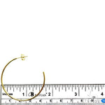 14K Gold Hoop Earrings 40mm 69928 - Image 4