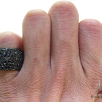 7 Row Fully Black Diamond Ring 23500 - Image 6