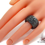 7 Row Fully Black Diamond Ring 23500 - Image 8