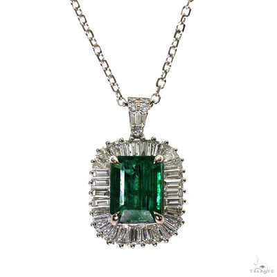 TraxNYC Ballerina Collection Emerald Necklace 70050 - Image 1