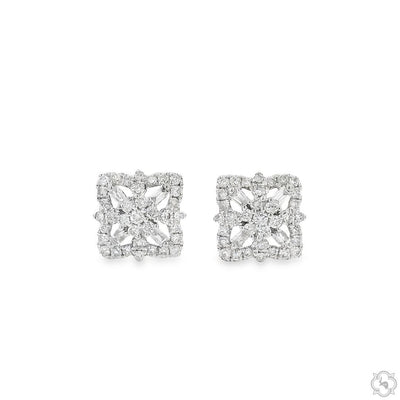 Luminous Blossom Studs Diamond Earrings 70092 - Image 1