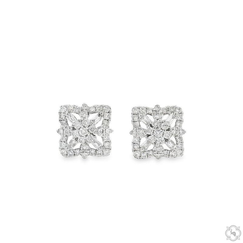Luminous Blossom Studs Diamond Earrings 70092 - Image 1