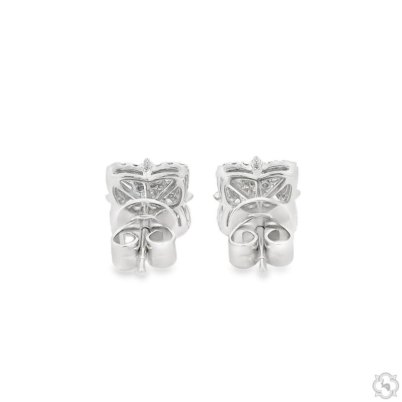 Luminous Blossom Studs Diamond Earrings 70092 - Image 3