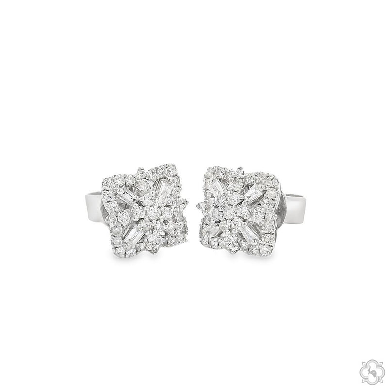 Luminous Blossom Studs Diamond Earrings 70092 - Image 5