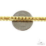 14k Yellow Gold Solid Franco Link Bracelet 4mm 8.5 Inches 70109 - Image 3