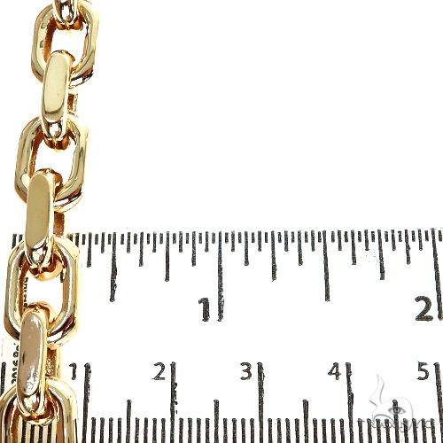 14K Yellow Gold Solid Anchor Link Bracelet 8.75 Inches 8mm 70196 - Image 5