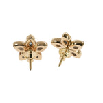 TraxNYC Blue Petal Cluster Earrings 70215 - Image 3