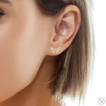 Diamond Butterfly Earrings 70239 - Image 5