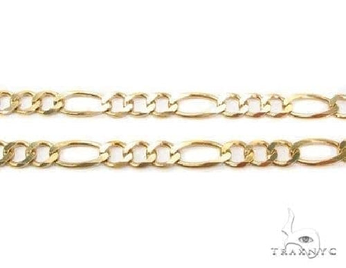 Mens 14k Solid Yellow Gold Figaro Chain 22 Inches 3.8mm 70281 - Image 2