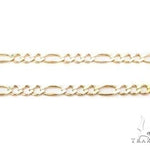 Mens 14k Solid Yellow Gold Figaro Chain 22 Inches 3mm 70282 - Image 2